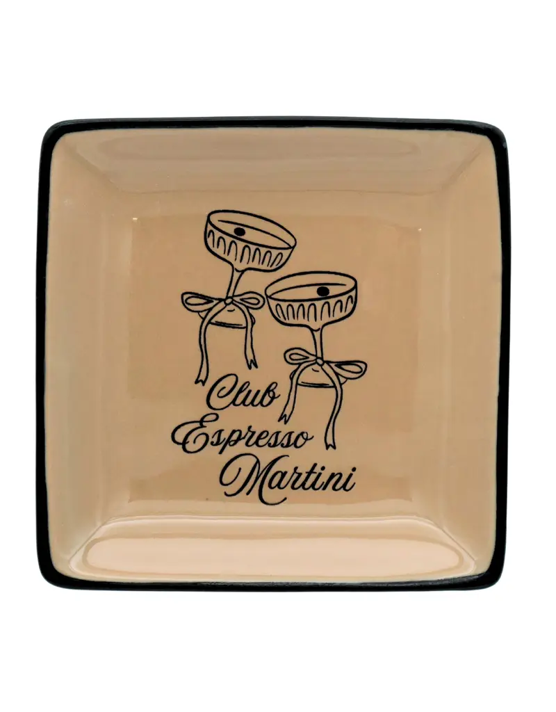 Properly Improper Trinket Tray "Club Espresso Martini"