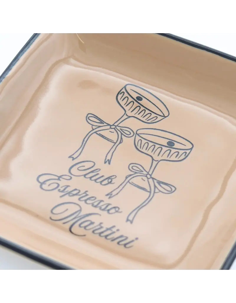 Properly Improper Trinket Tray "Club Espresso Martini"
