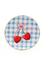 Properly Improper Trinket Tray 'Gingham Cherry'