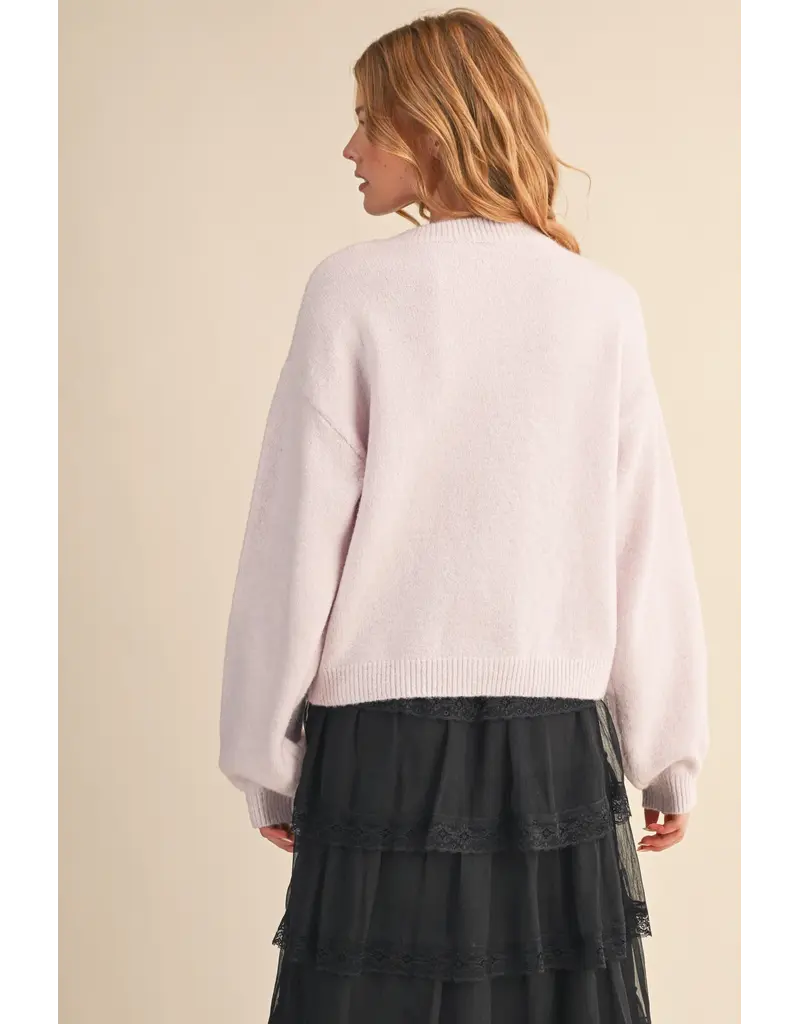 &Merci Dahlia Beaded Sweater Cardigan