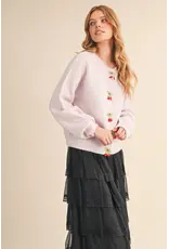 &Merci Dahlia Beaded Sweater Cardigan