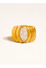 Flanerie Ambré 18K Gold Non-Tarnish Statement Ring