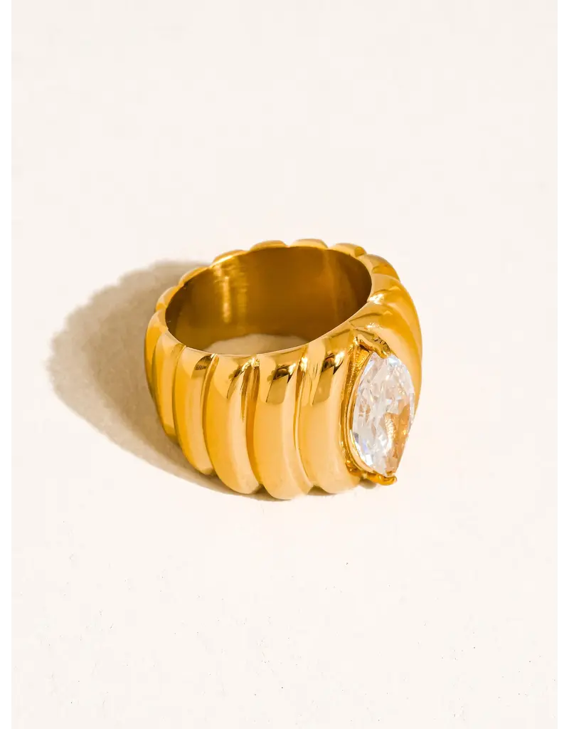 Flanerie Ambré 18K Gold Non-Tarnish Statement Ring