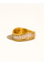 Flanerie Calyxe 18K Gold Non-Tarnish Band Ring