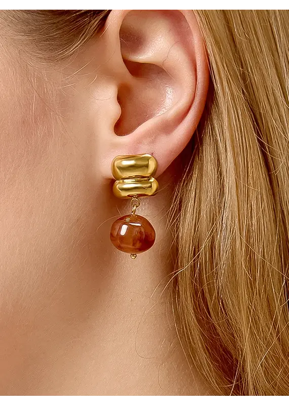 Flanerie Annina 18K Gold Non-Tarnish Drop Earrings