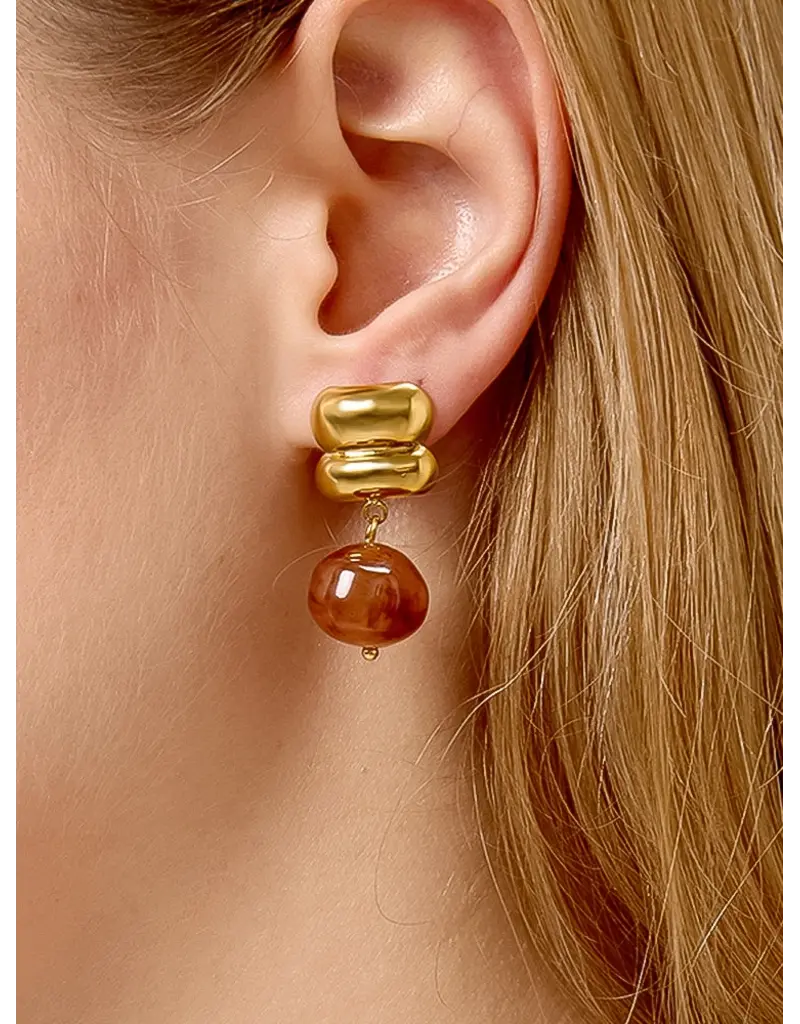 Flanerie Annina 18K Gold Non-Tarnish Drop Earrings