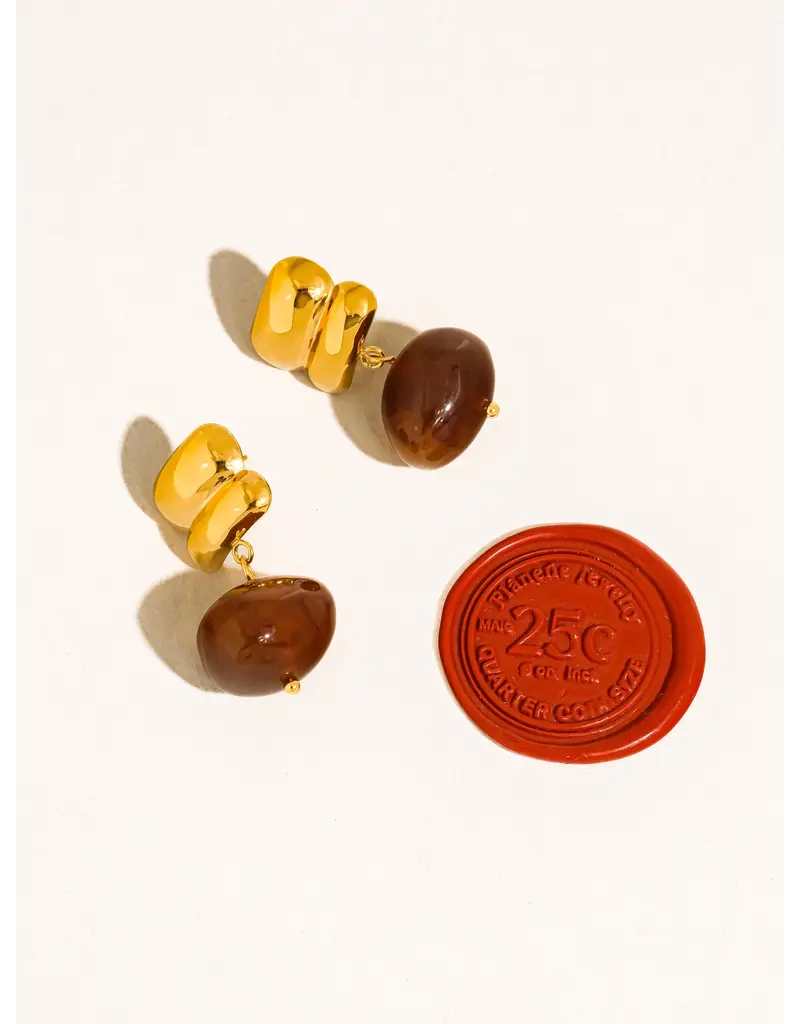 Flanerie Annina 18K Gold Non-Tarnish Drop Earrings