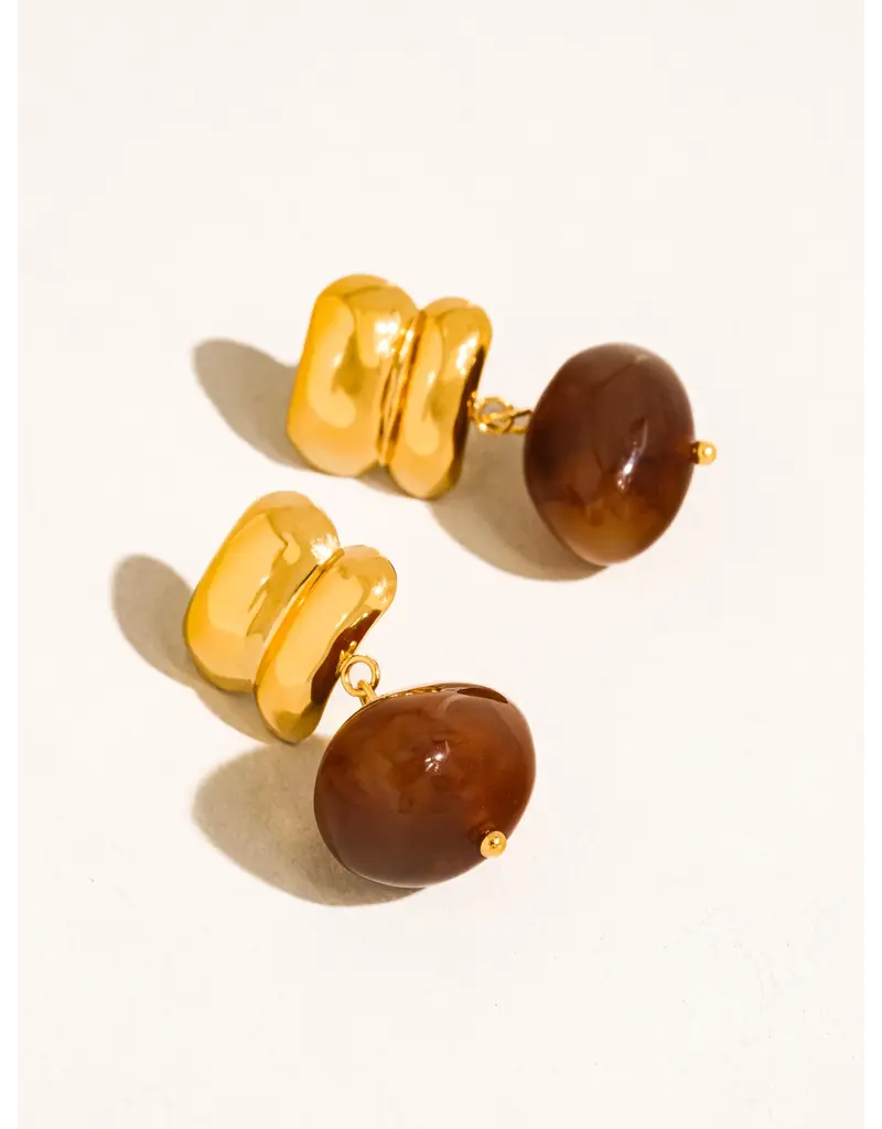 Flanerie Annina 18K Gold Non-Tarnish Drop Earrings