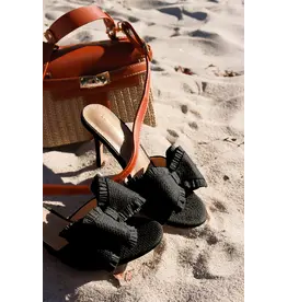Lemonade Shoes Beach House Raffia Bow Heel
