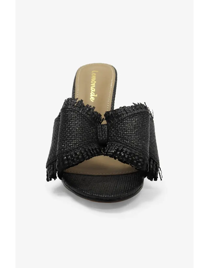 Lemonade Shoes Beach House Raffia Bow Heel