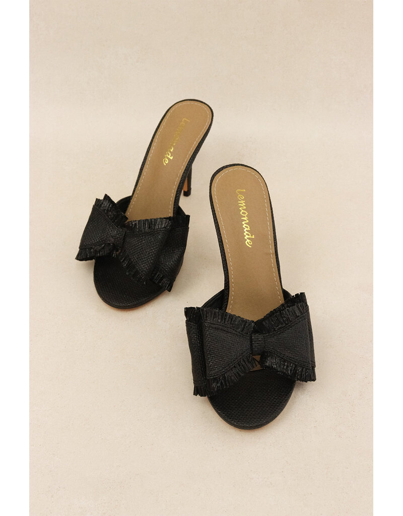 Lemonade Shoes Beach House Raffia Bow Heel