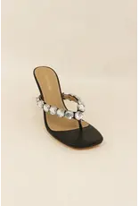 Lemonade Shoes Maybourne Embellished Thong Heels