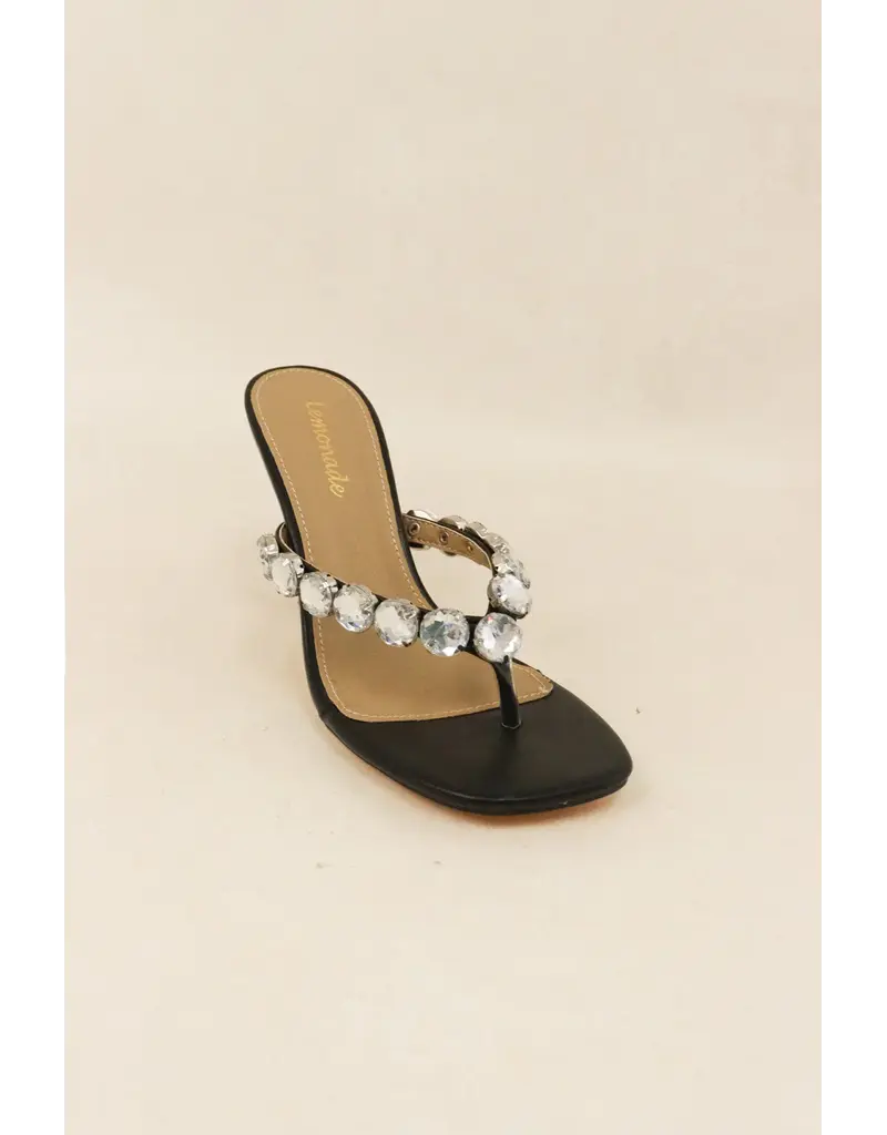 Lemonade Shoes Maybourne Embellished Thong Heels