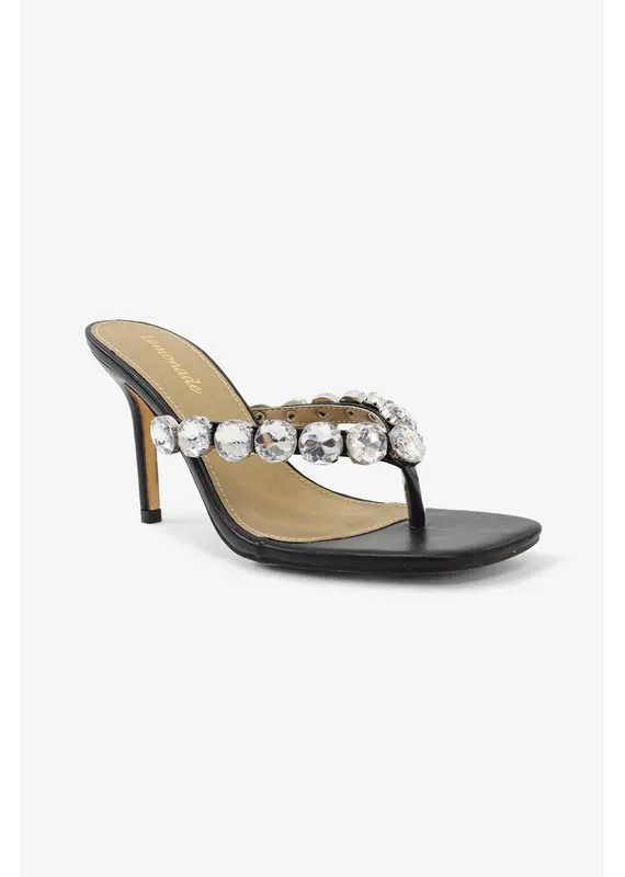 Lemonade Shoes Maybourne Embellished Thong Heels