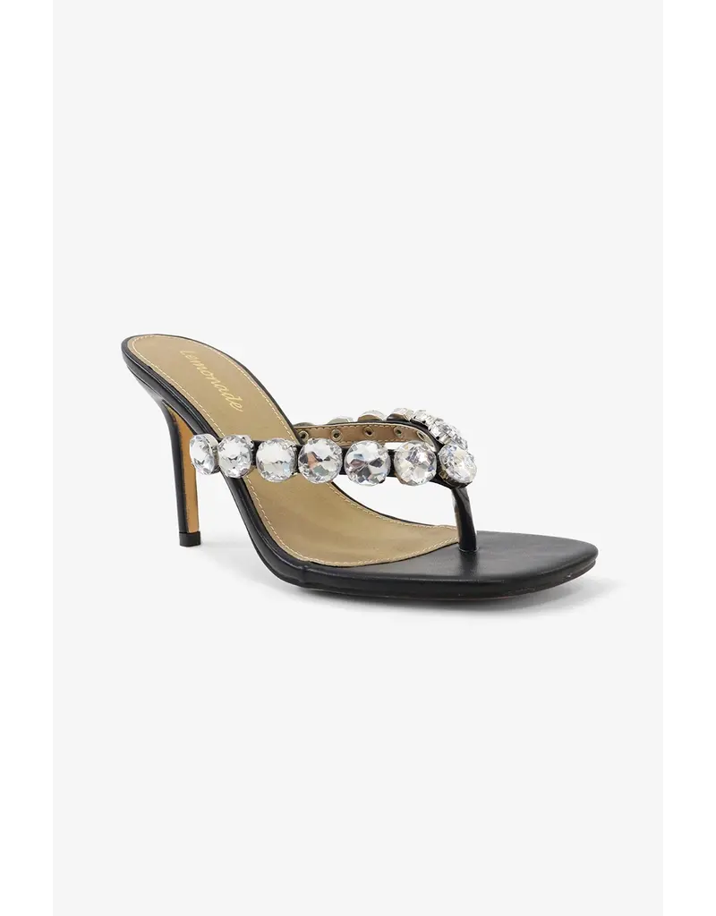Lemonade Shoes Maybourne Embellished Thong Heels