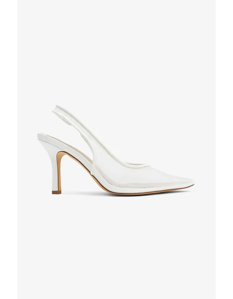 Lemonade Shoes Zayla Sheer Mesh Slingback Pump