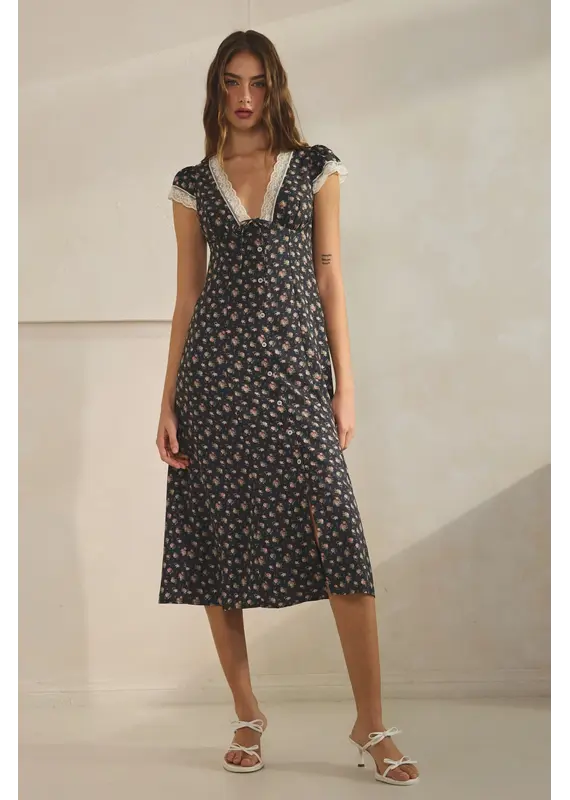 Creamon Lacie Floral Midi Dress