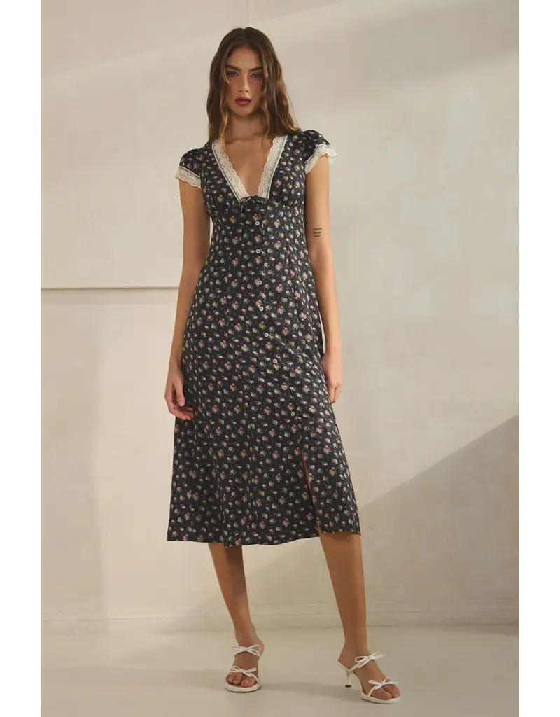 Creamon Lacie Floral Midi Dress