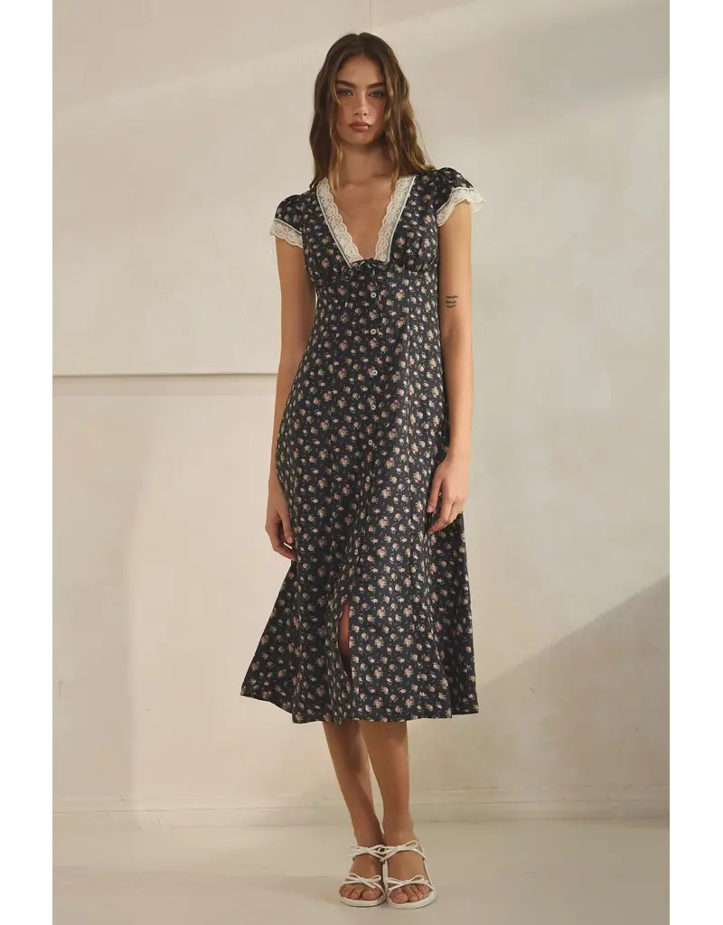 Creamon Lacie Floral Midi Dress