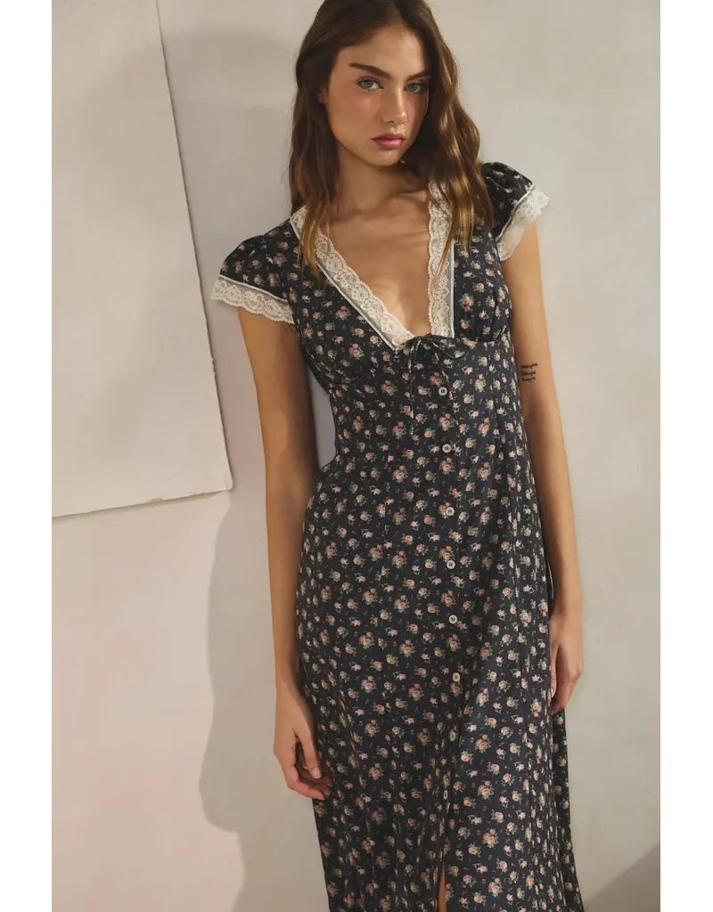 Creamon Lacie Floral Midi Dress