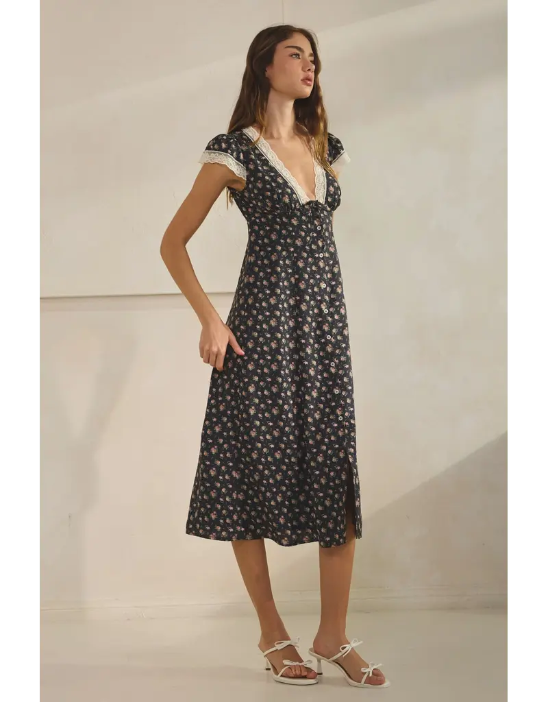 Creamon Lacie Floral Midi Dress