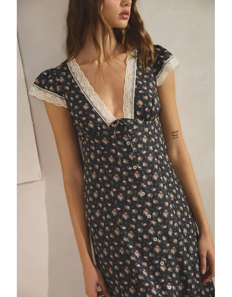 Creamon Lacie Floral Midi Dress