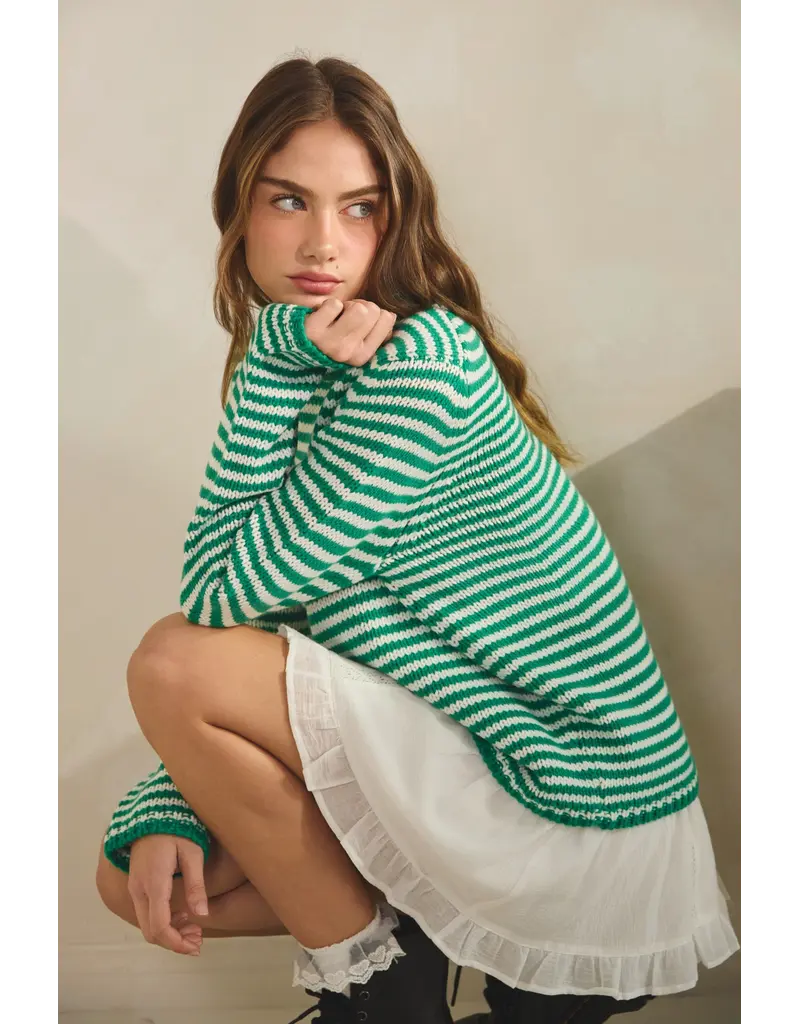 Creamon Whitney Stripe Knit Sweater