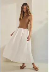 Creamon Hadley Knit Combo Maxi Dress