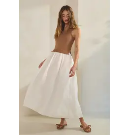 Creamon Hadley Knit Combo Maxi Dress