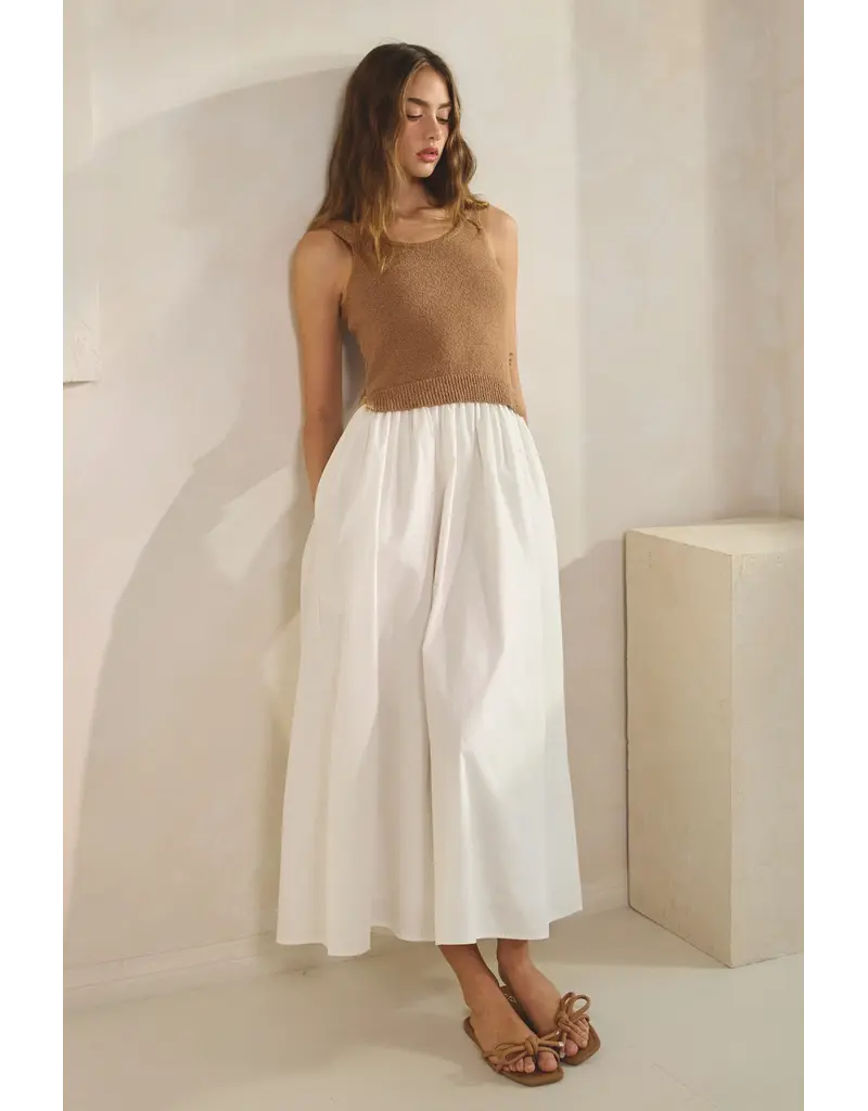 Creamon Hadley Knit Combo Maxi Dress