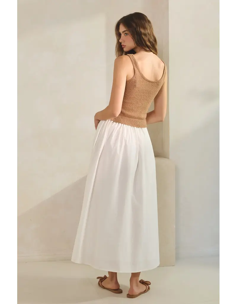 Creamon Hadley Knit Combo Maxi Dress