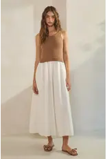 Creamon Hadley Knit Combo Maxi Dress