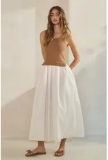 Creamon Hadley Knit Combo Maxi Dress