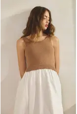 Creamon Hadley Knit Combo Maxi Dress