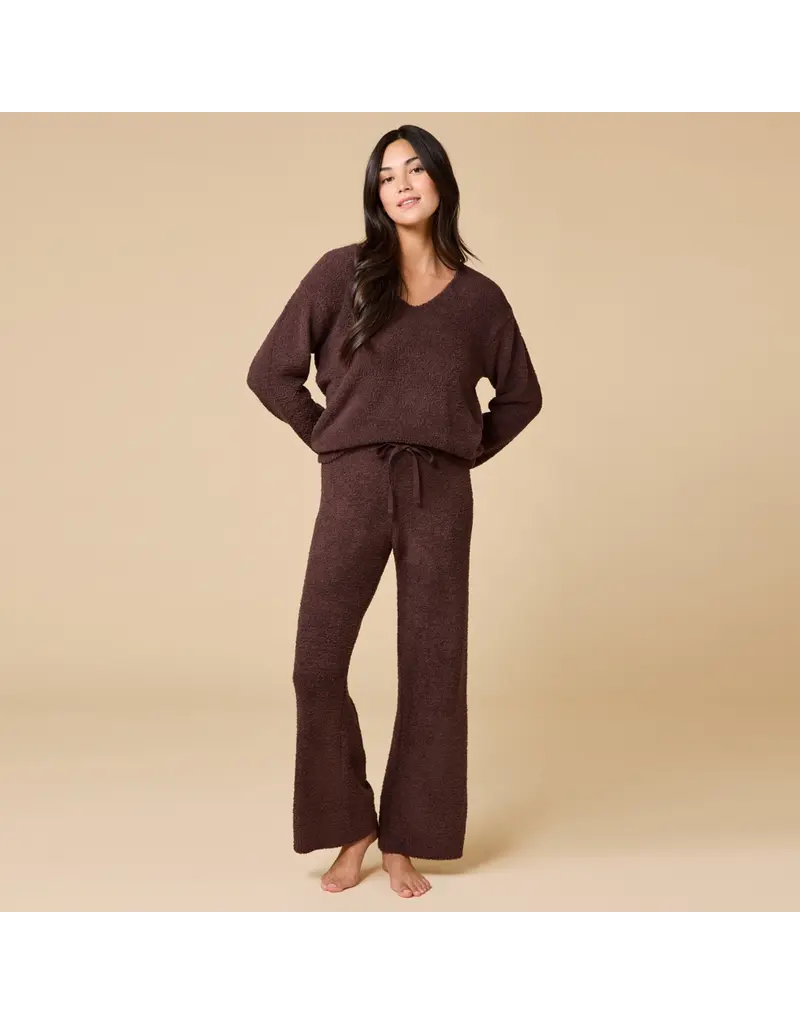 Softies Marshmallow Solid V-Neck Lounge Set