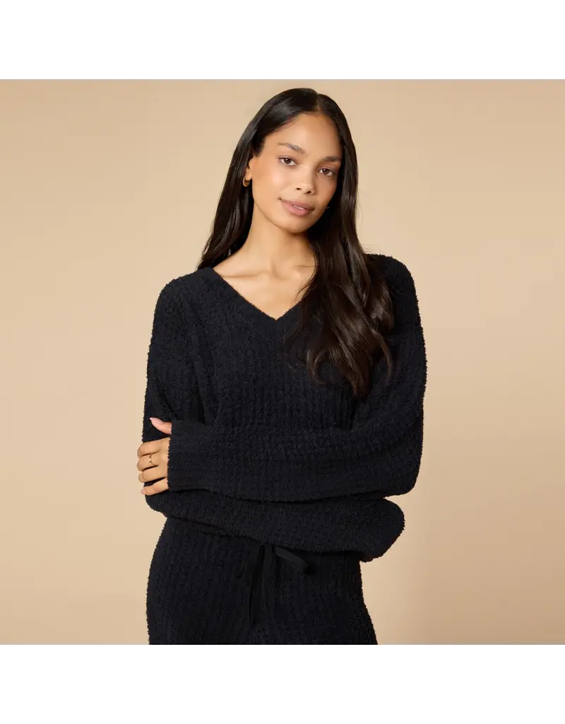 Softies Marshmallow Waffle V-Neck Lounge Set