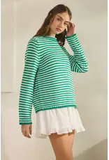 Creamon Whitney Stripe Knit Sweater