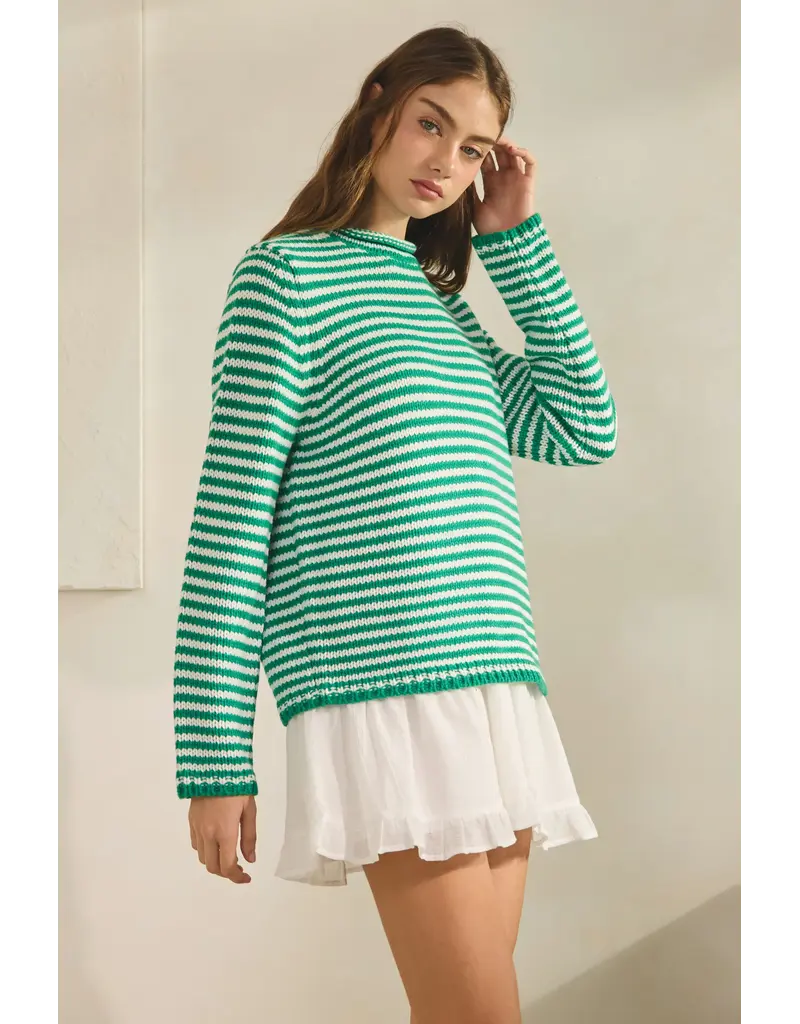 Creamon Whitney Stripe Knit Sweater