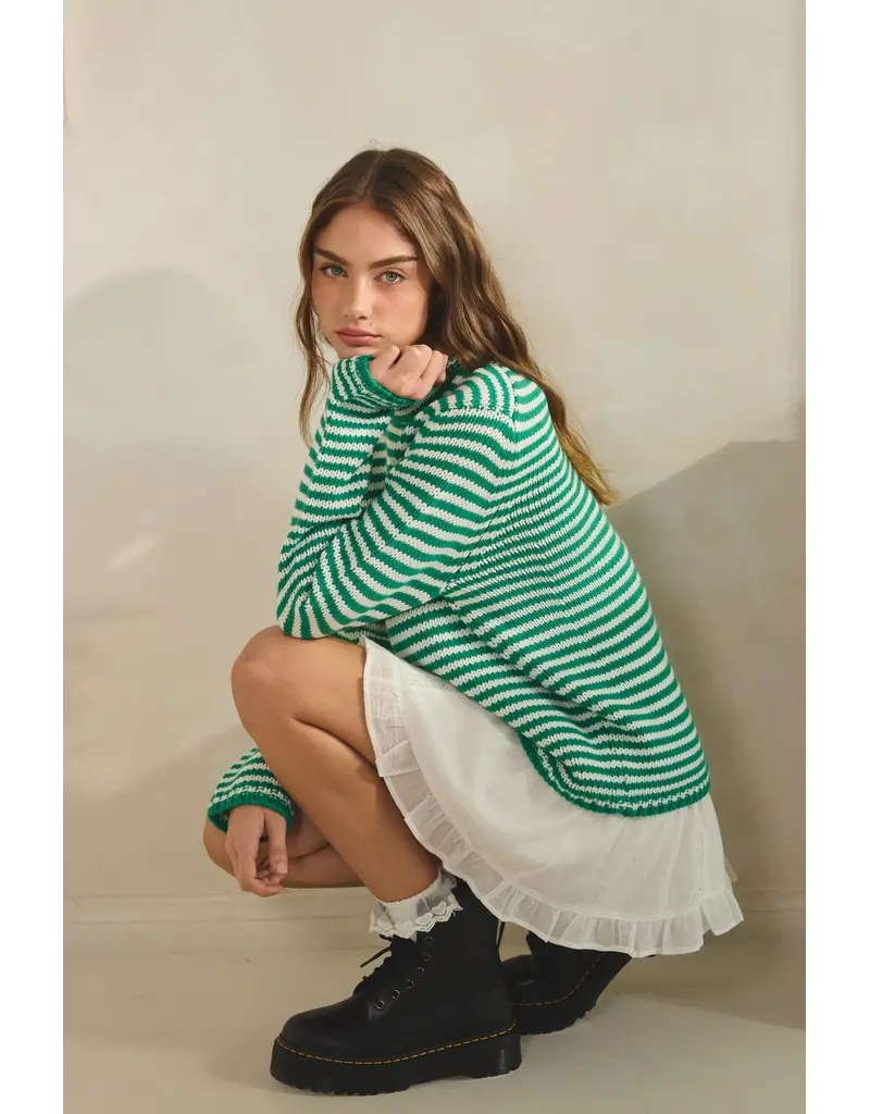 Creamon Whitney Stripe Knit Sweater