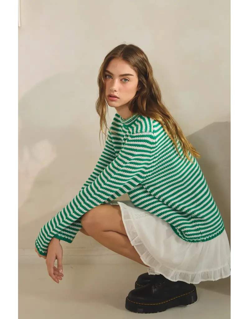 Creamon Whitney Stripe Knit Sweater