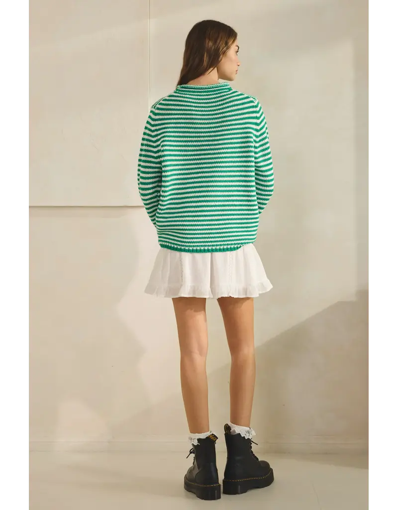 Creamon Whitney Stripe Knit Sweater