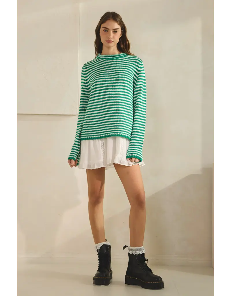 Creamon Whitney Stripe Knit Sweater