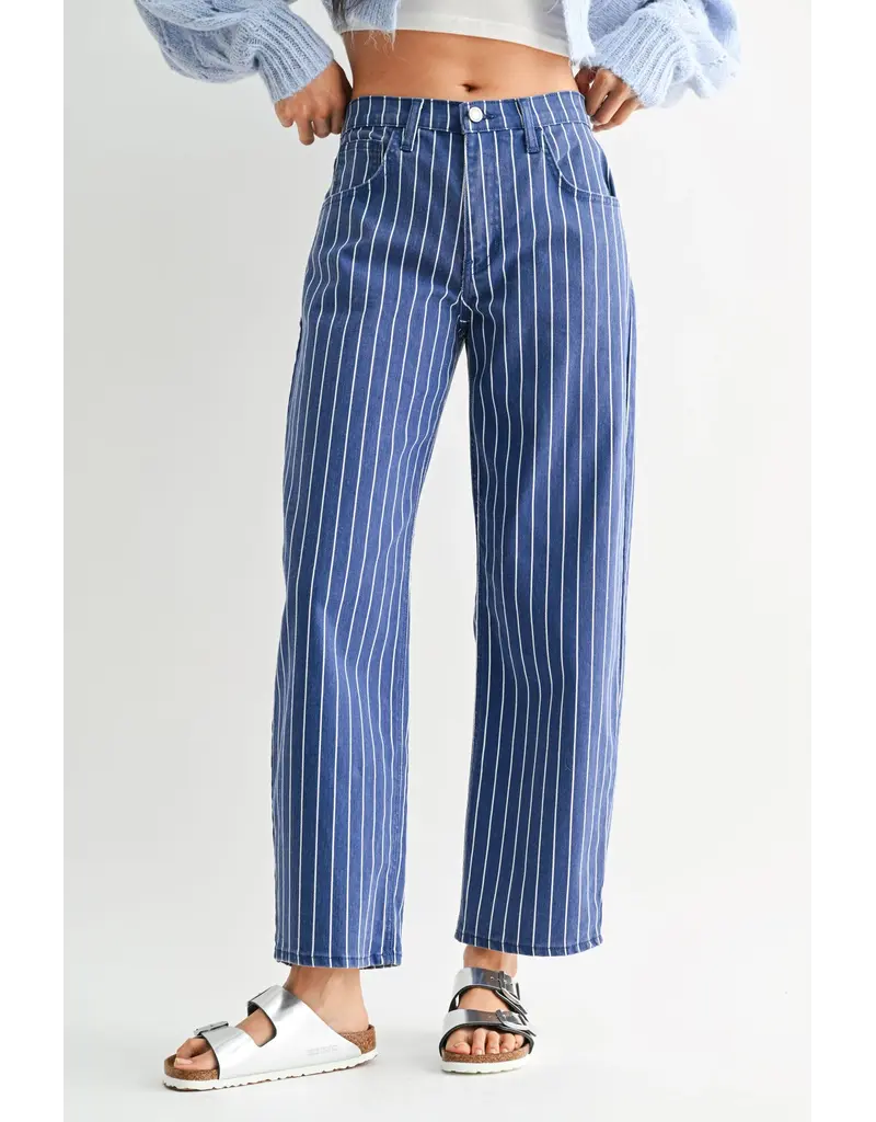 Just Black Denim Twist Barrel Jean