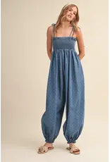 Riley Denim Dot Jumpsuit