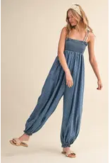 Riley Denim Dot Jumpsuit