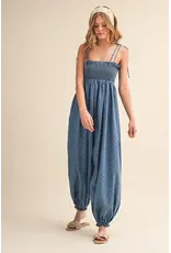 Riley Denim Dot Jumpsuit
