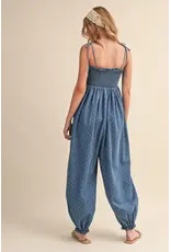 Riley Denim Dot Jumpsuit
