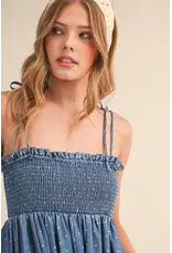 Riley Denim Dot Jumpsuit
