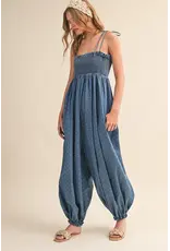 Riley Denim Dot Jumpsuit