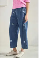 Oddi Pearl Bow Mom Jean